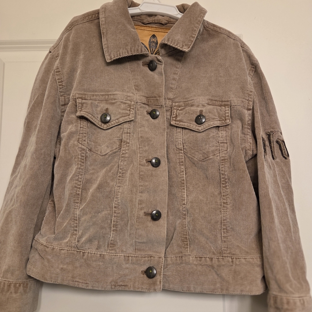 Royal Plush Women's Tan Corduroy Quarter Length Jacket